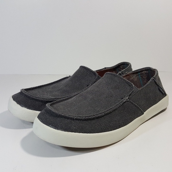 Gotcha Canvas Slip On Loafers Mens Gray 